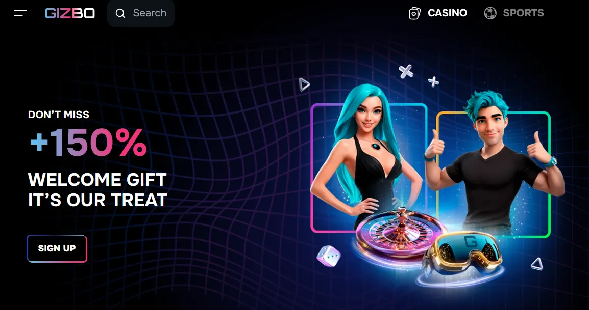 Gizbo Casino: 500 FS бонус для новых игроков